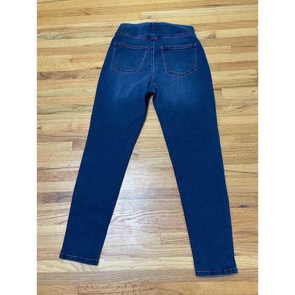 Soft Surrounding Jean Women's S Blue Denim Dark Wash 5-Pockets Faded Tapered Leg - Picture 2 of 8